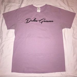Lavender Short sleeve Delta Gamma T-shirt